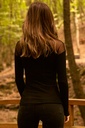 Black Tulle Detailed Fisherman Blouse