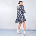 Floral print tiered dress