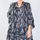 Floral print tiered dress