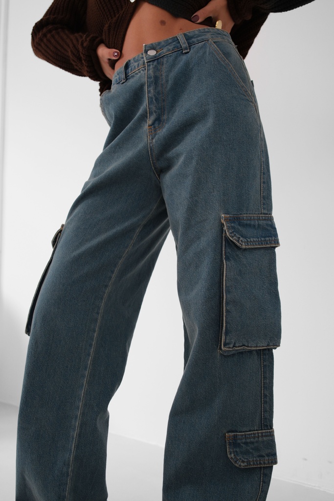 Cargo Pocket Jeans