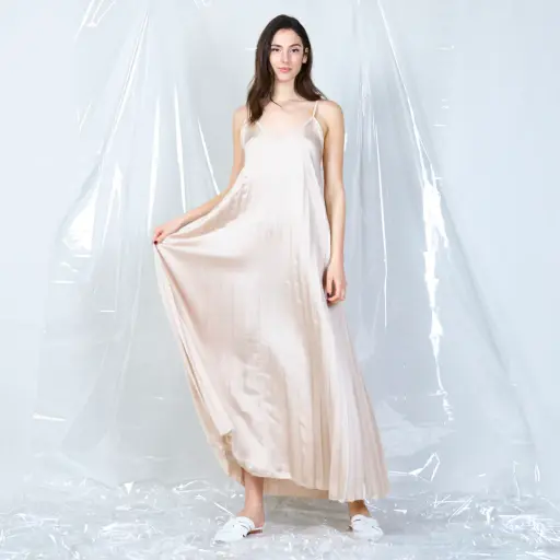 Gathered back maxi dress